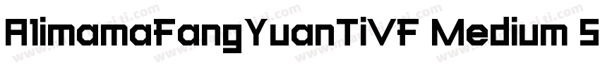 A1imamaFangYuanTiVF Medium Square字体转换